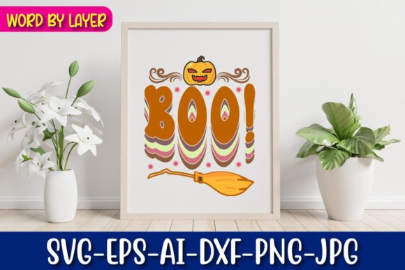Boo Retro Halloween Graphic Review