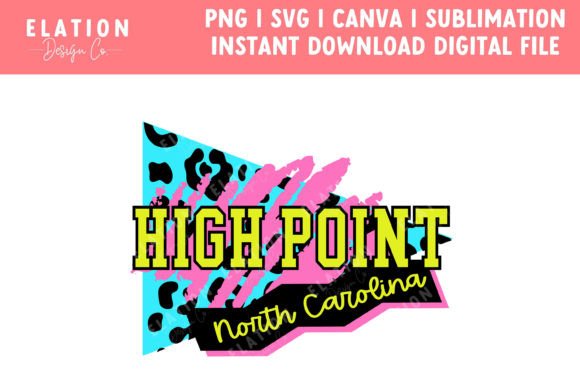 High Point North Carolina Retro 80s Svg Review