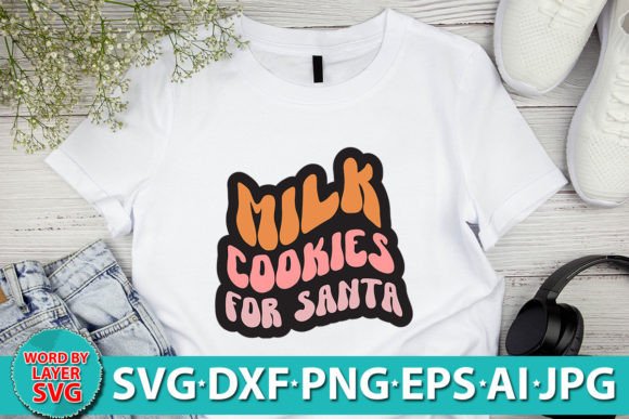 Milk Cookies for Santa Retro SVG Design Review