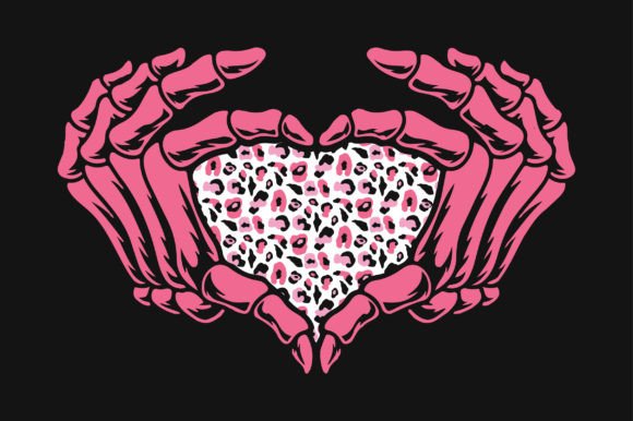 Skeleton Hand Love Valentine Sublimation